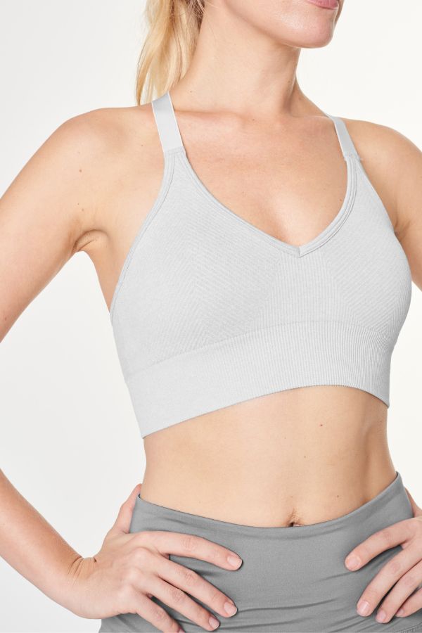 Gray Sports Bra
