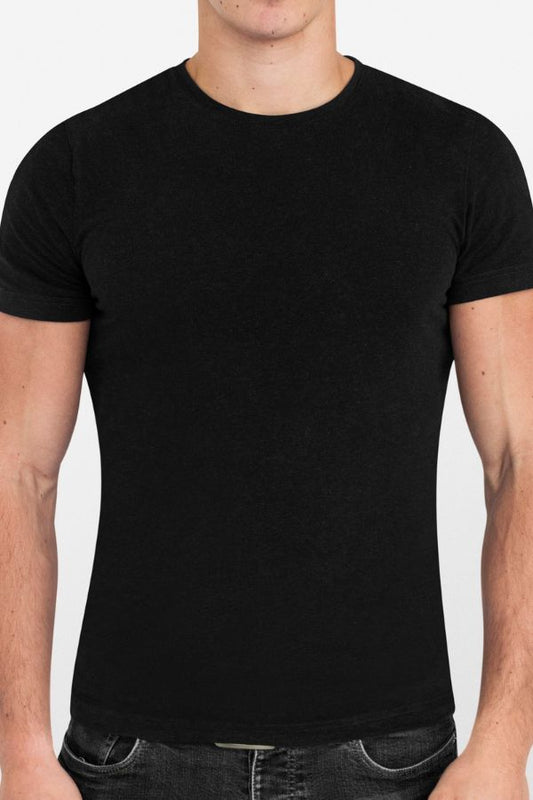 Black Round Collar Shirt