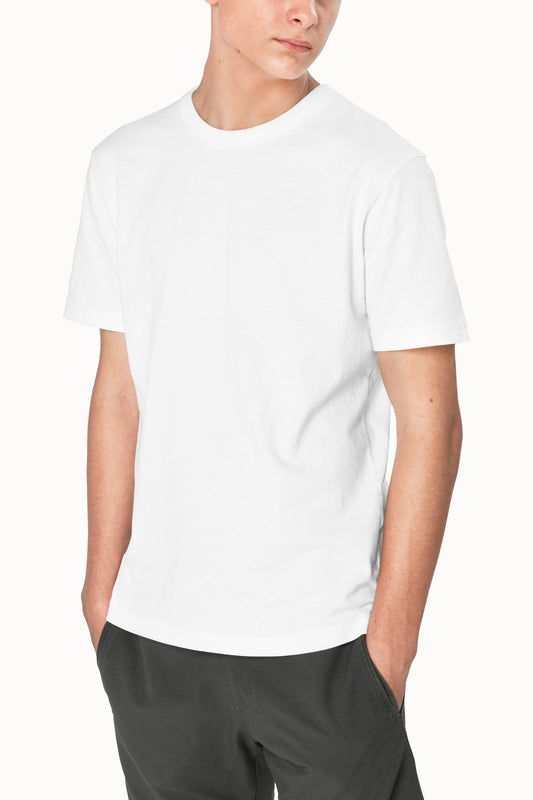 White Round Collar Shirt