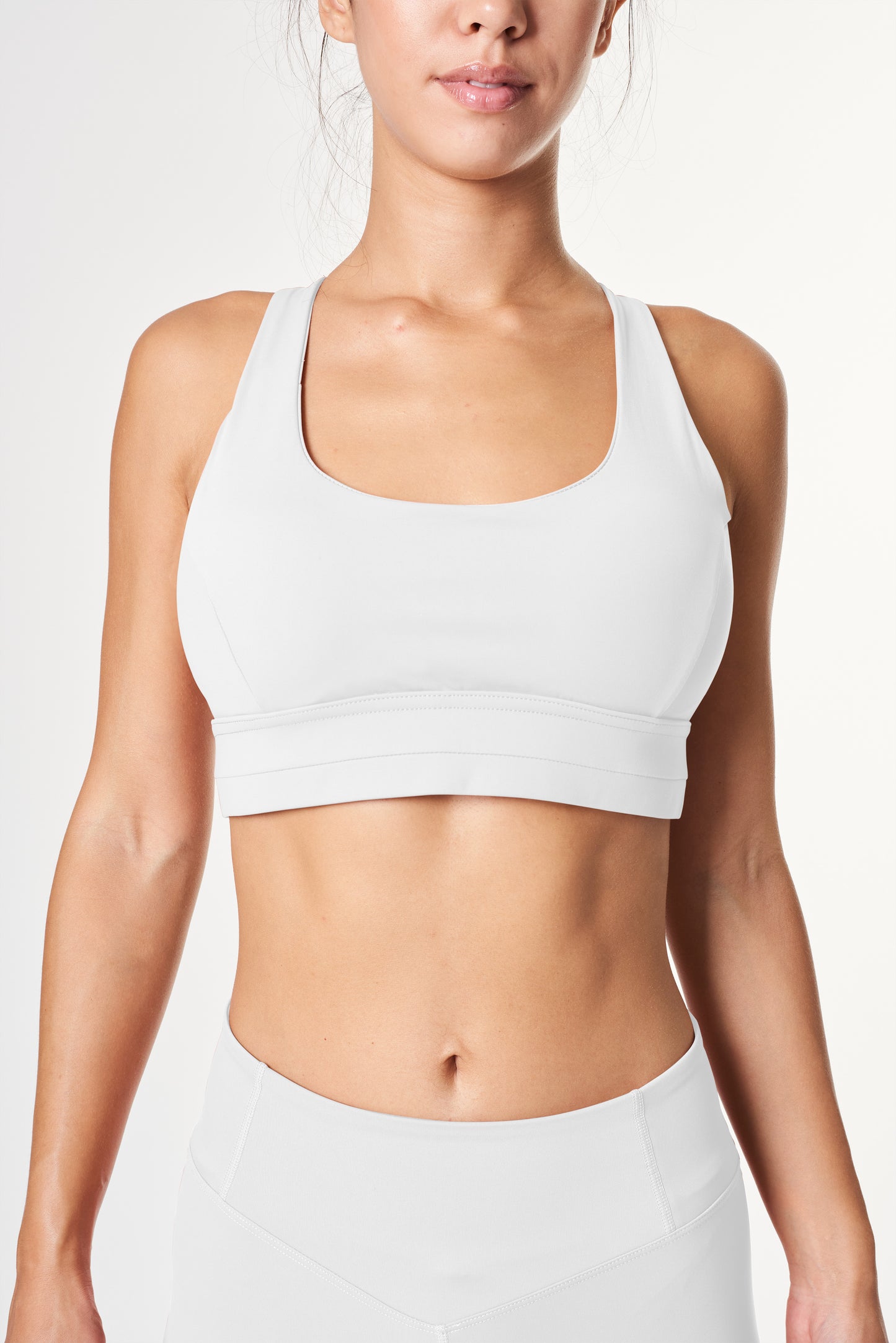 White Sports Bra
