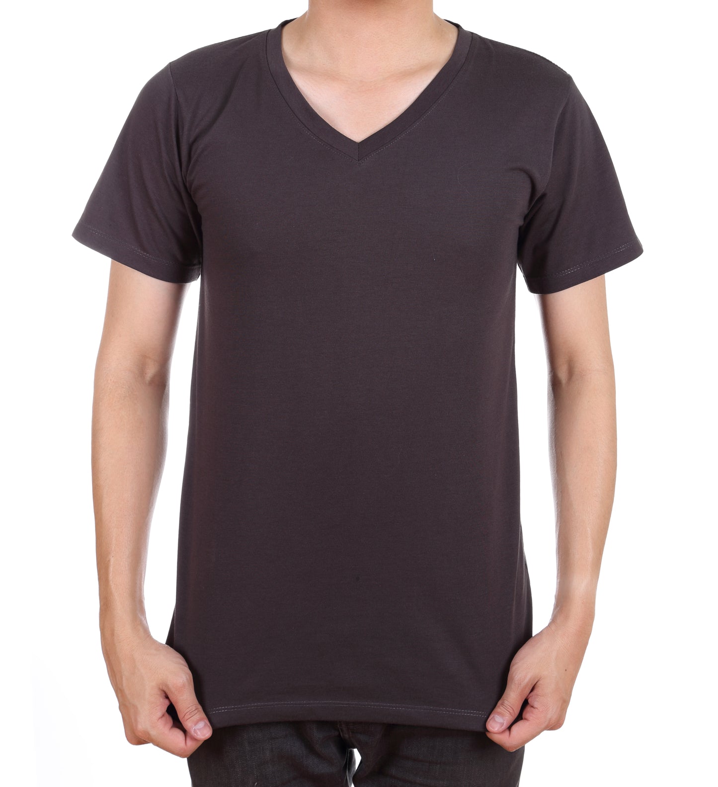 Black V Collar T-shirt